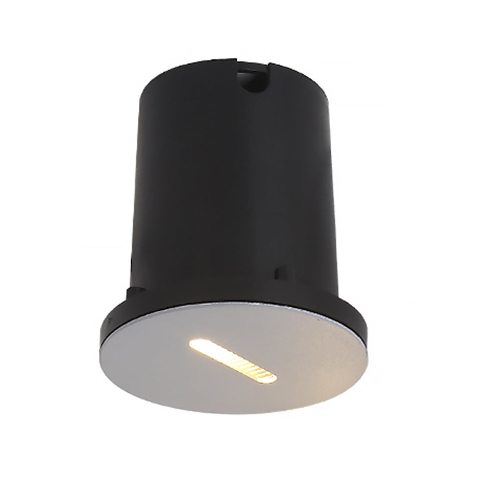 Éclairages d'escalier LED carrés en aluminium, encastrés pour extérieur