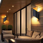 Travin Spiral Conch-Shaped Outdoor Wall Lamp, Black, White, or Gold