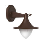 Luz de Parede Exterior LED Estilo Vintage, Alumínio Fundido, Acabamento Café