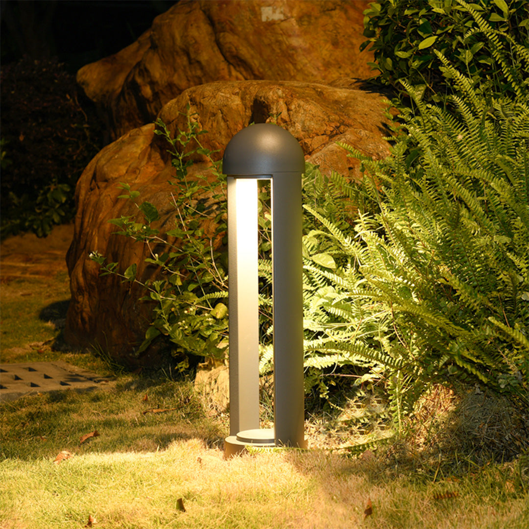 Sand-Gray Aluminum Bollard Light With CREE LED For Garden Paths