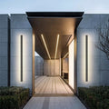 Minimalistisk metal udendørs væglampe med LED-stribe, Arisha design