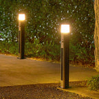 Solar LED Bollard Light With Motion Sensor, 3-Step Warm White