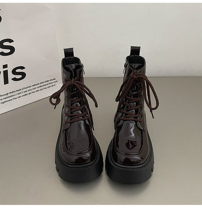 Bottes vintages à semelles épaisses