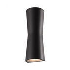 Laxor Torch-Shaped LED Wall Light, Waterproof Metal Design, Black/White