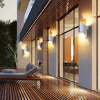 Travin Spiral Conch-Shaped Outdoor Wall Lamp, Black, White, or Gold