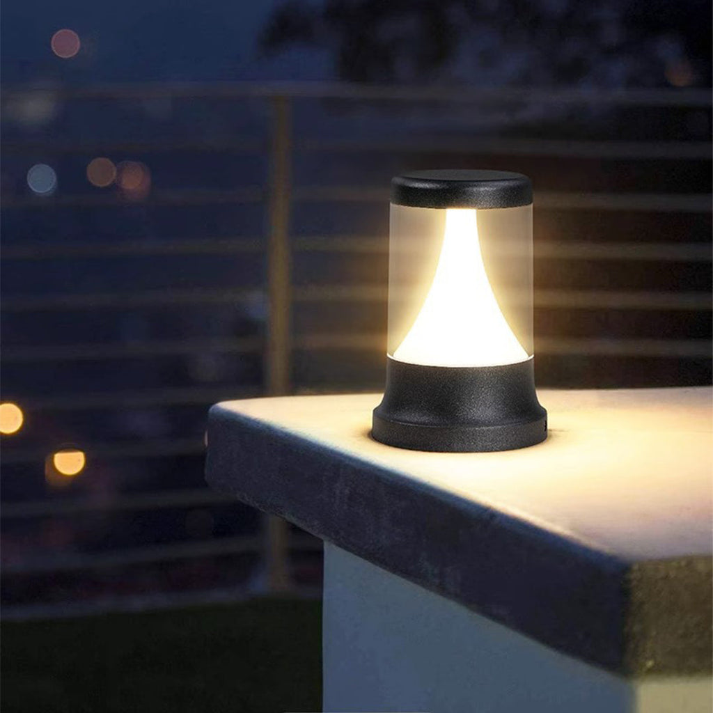 Lunan Aluminum Garden Stake Light, Scandinavian LED Bollard Design