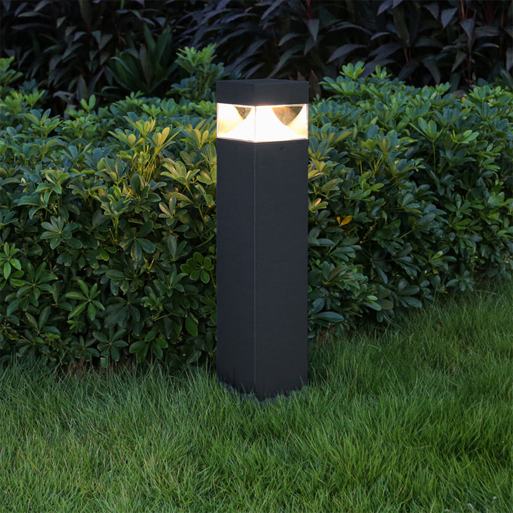 80cm Black Aluminum Lawn Bollard Light, OSRAM LED Nordic Design