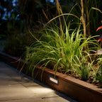 Gray Aluminum Outdoor Step Light, Flush-Mount LED Deck Light