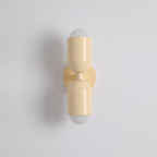 Double-Headed Wall Light, Colorful Painted Metal Shades, E26 LED Included
