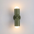 Double-Headed Wall Light, Colorful Painted Metal Shades, E26 LED Included