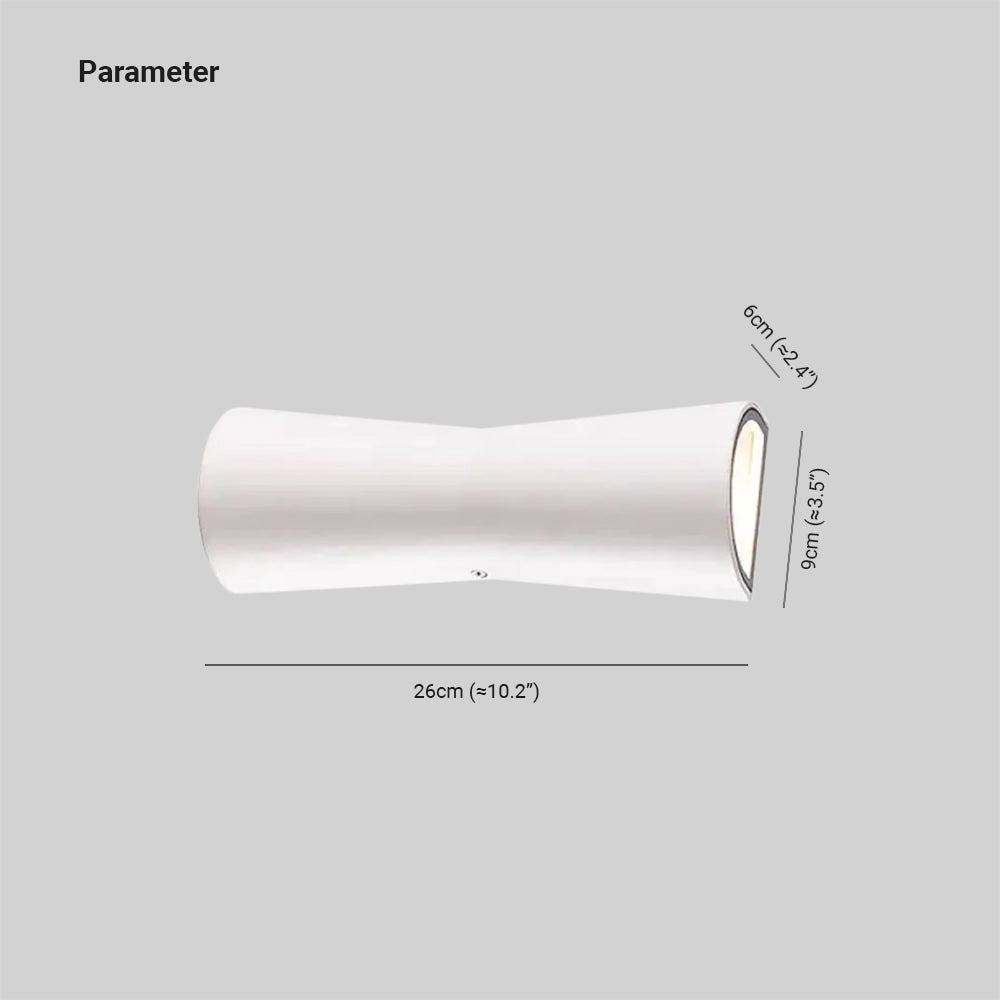 Ray Torch-Style Metal Wall Lamp, Minimalist LED Sconce
