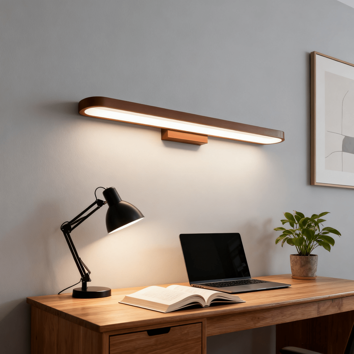 LED Vanity Bar Light, Linear Aluminum Mirror Wall Fixture
