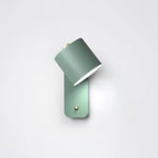 Jernvegglampe, roterende sylinderhode, E27-pære, moderne minimalistisk