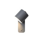 Jernvegglampe, roterende sylinderhode, E27-pære, moderne minimalistisk