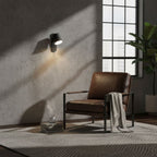 Jernvegglampe, roterende sylinderhode, E27-pære, moderne minimalistisk