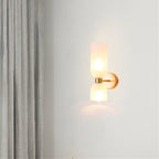 Wall Sconce Light, Valentina Cylindrical Glass Shade, Blue Gray or White