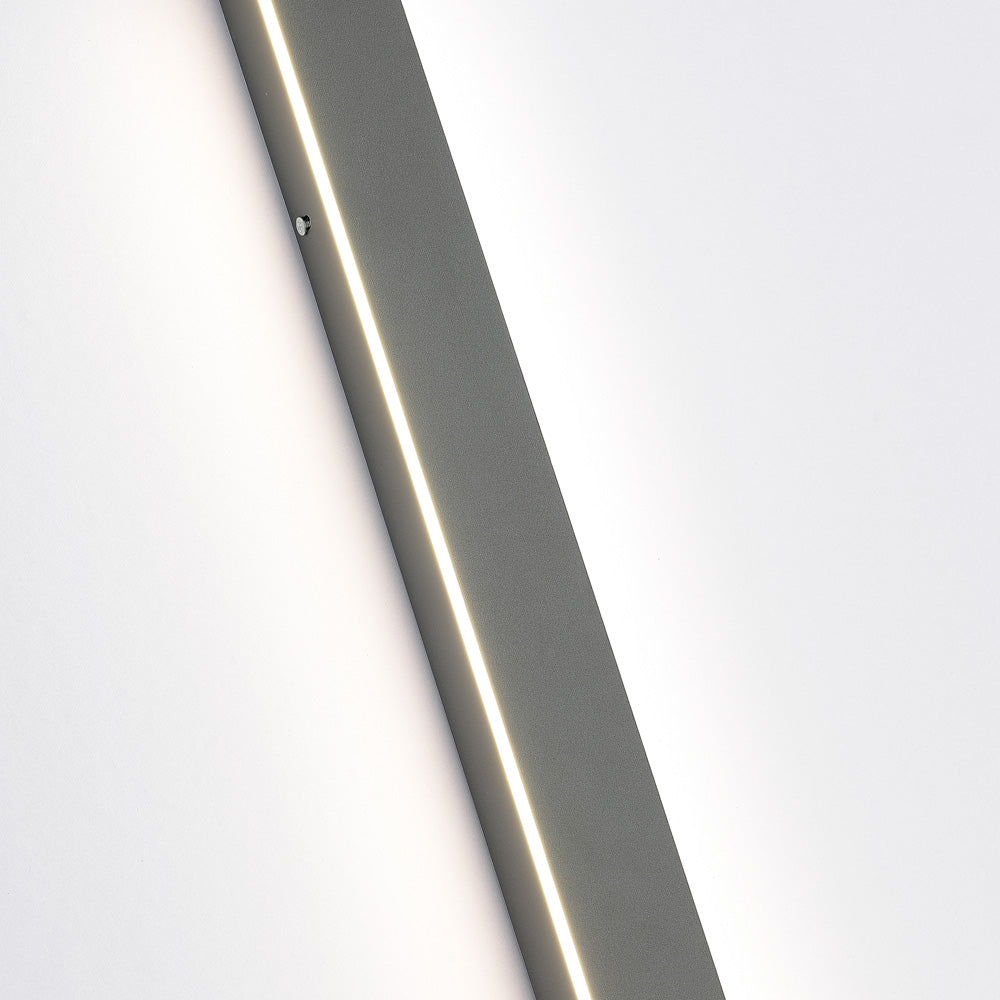 Minimalistisk metal udendørs væglampe med LED-stribe, Arisha design