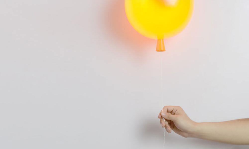Balloon Dream Wall Sconce, Polymer Shade, E27 LED, 8 Colours