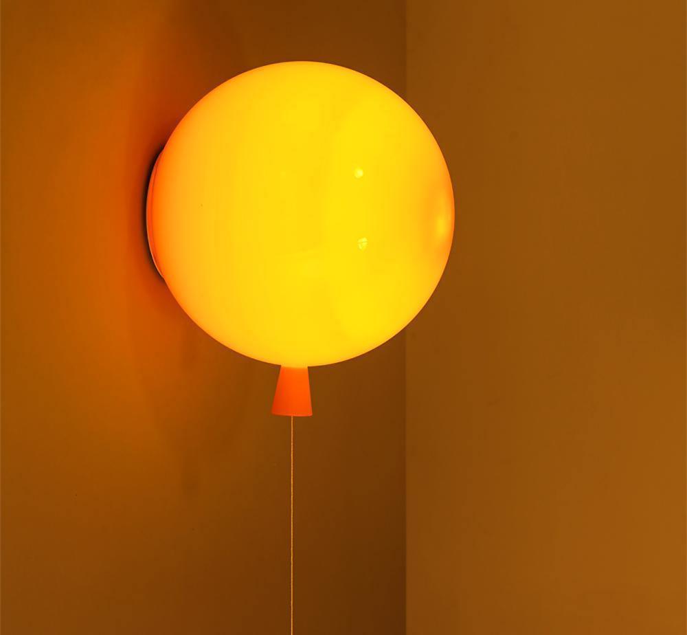 Balloon Dream Wall Sconce, Polymer Shade, E27 LED, 8 Colours