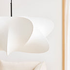 Elysia pendant light with soft silk strands diffusing light
