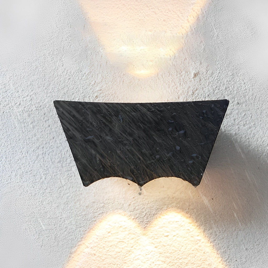 Applique murale LED, Thsina en aluminium noir pour extérieur