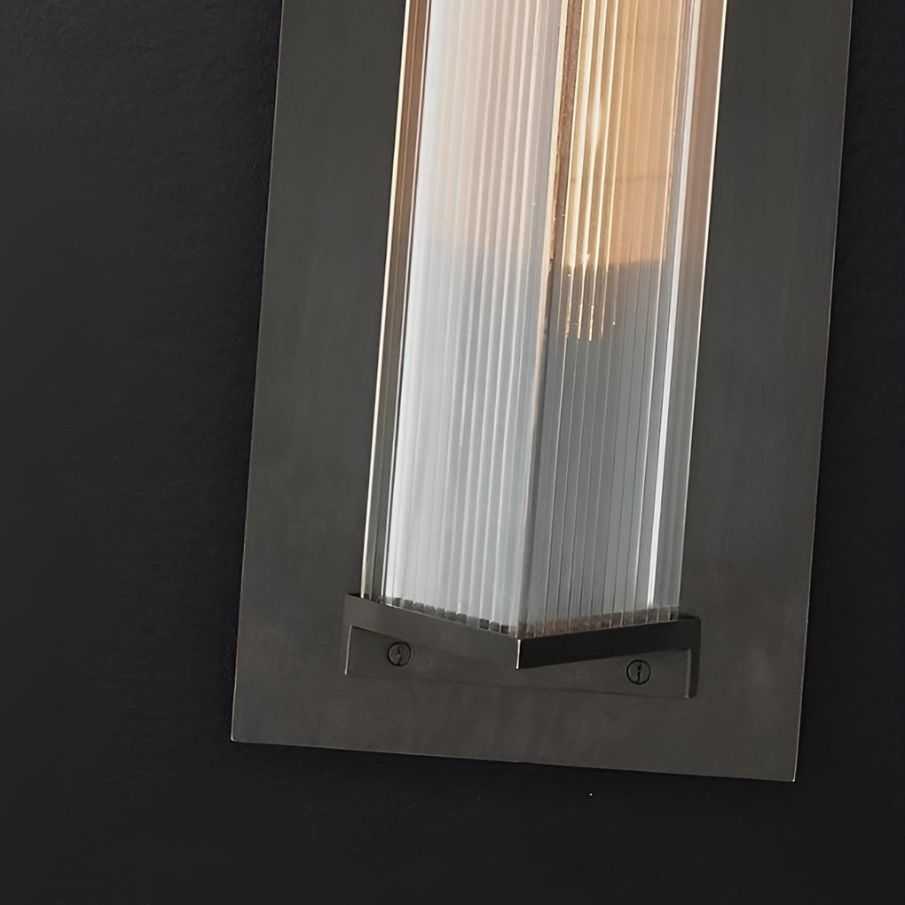 Vintage sort aluminiums LED-væglampe til udendørs brug, med solcellemulighed