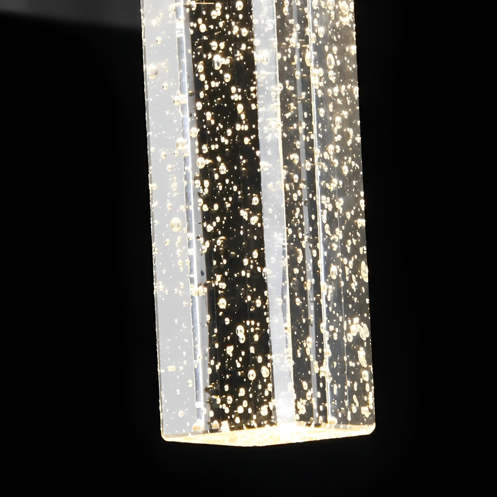 Applique murale LED Veda à bulles de cristal pour espaces extérieurs