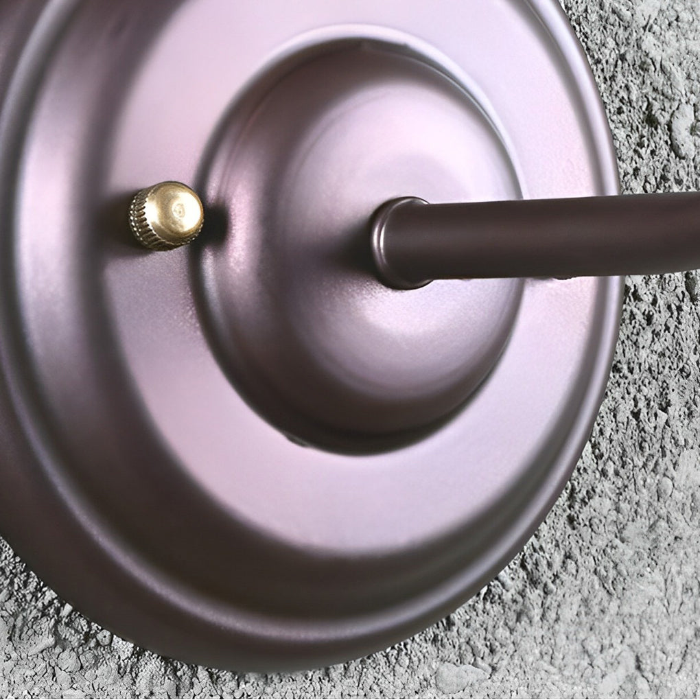 Fan-Shaped Iron Outdoor Wall Light, Industrial LED Sconce
