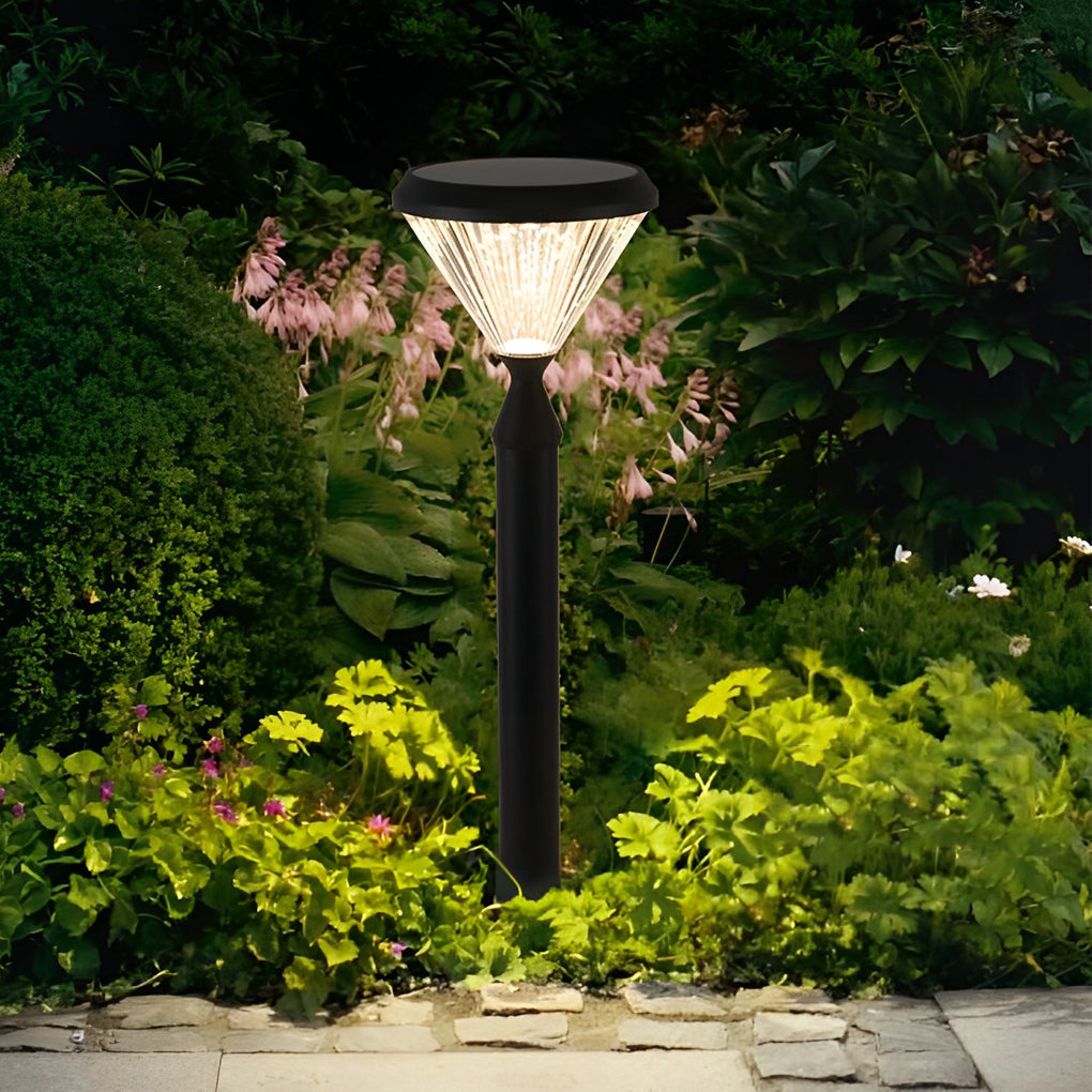 Luz de Parede Solar Redonda Odette com LED, Abajur de Alumínio Riscado