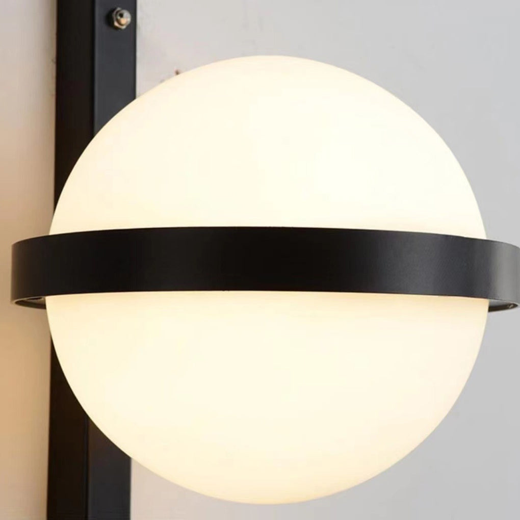 Flowerpot-Shaped Outdoor Wall Light, Modern Steel LED Sconce
