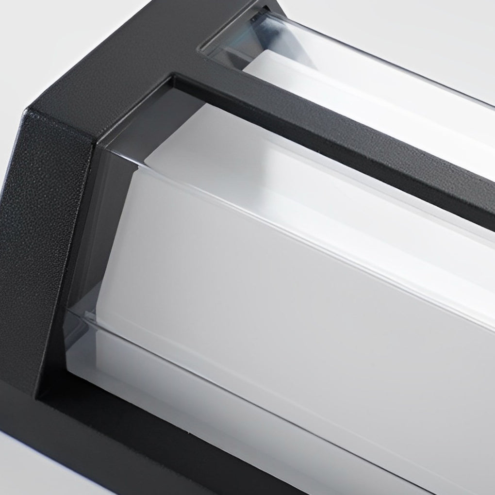 Aluminum Outdoor Wall Light With Double-Layer Acrylic Shade, LED