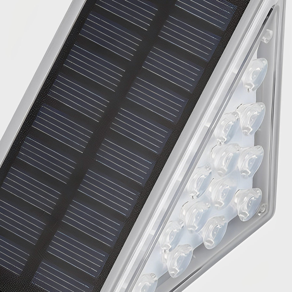 Triangle Solar Step Lights, Automatic Wire-Free Outdoor Lamps