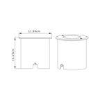 Inground Outdoor Lights, Primrose Minimalist Aluminum Step Fixture