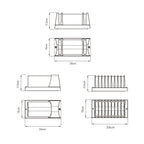 Laurce Nordic LED udendørs væglampe, sort aluminium, OSRAM-chip