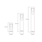 Searchy aluminium pullertlampe, minimalistisk nordisk utendørs stolpelampe