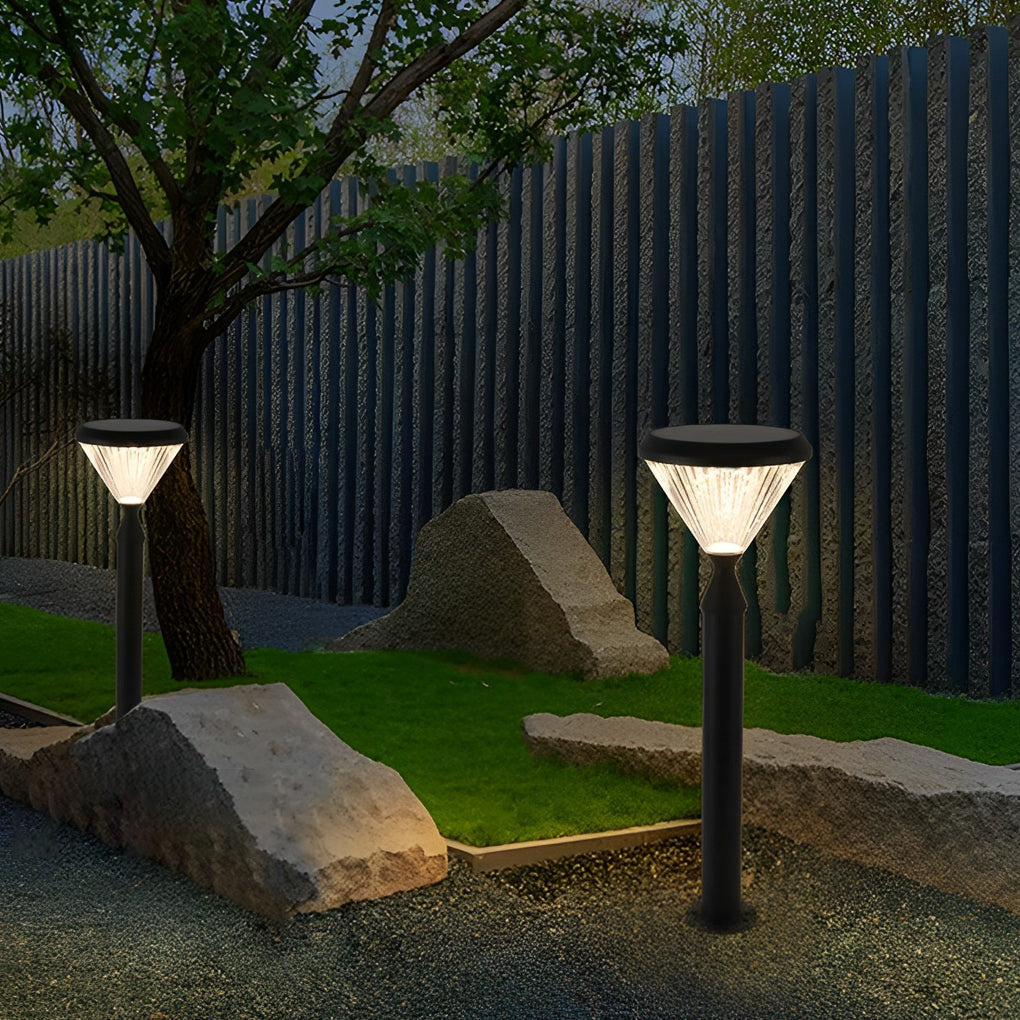 Luz de Parede Solar Redonda Odette com LED, Abajur de Alumínio Riscado