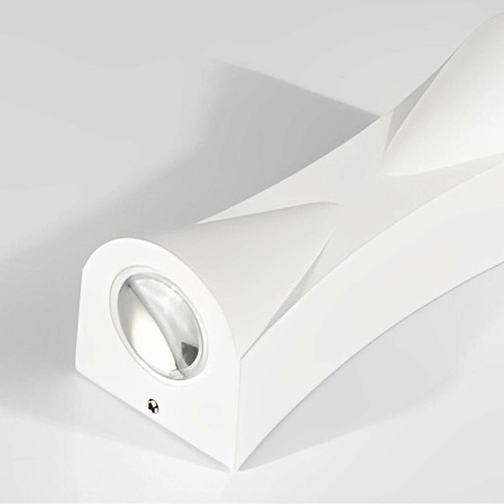 Modern Aluminum Outdoor Wall Lamp With Warm LED Glow, IP65 Waterproof