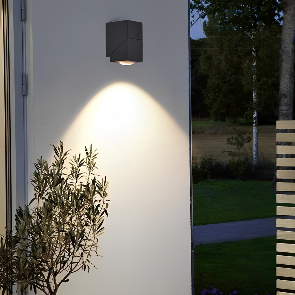 Applique murale en aluminium avec détecteur de mouvement, LED COB, usage extérieur
