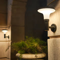 Round Flower-Shape Aluminum Outdoor Wall Lamp, Sunine Solar LED