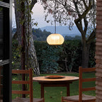 Woven Rattan Wall Lamp For Outdoor Spaces With Lantern-Style Shade