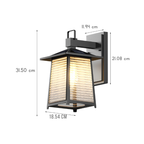 Valeri Solar-Powered Retro Wall Light With Thickened Glass Shade
