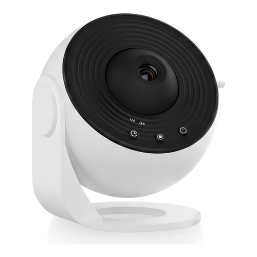 Compact dome galaxy star projector with a rotating top, shown front-on