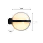 Lampe murale ronde LED Sirea, corps en fer design nordique minimaliste