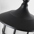Outdoor Wall Sconce, Lancelot Round Aluminum With Solar LED