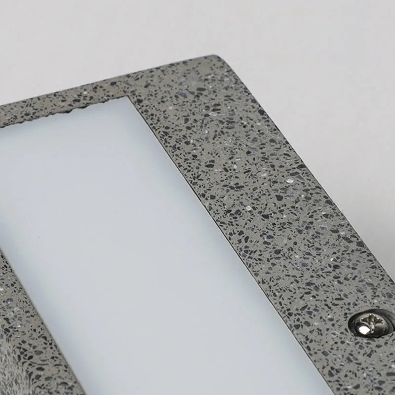 Udendørs væglampe i cement, Fyra design i sort eller hvid LED