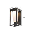 Applique murale extérieure carrée en aluminium avec LED intégrée, étanche IP65
