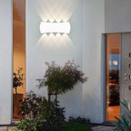 Luz de Parede Exterior Up-Down, Arandela LED Moderna em Alumínio Preto ou Branco