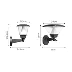 Norri Black Aluminum LED Outdoor Wall Sconce With Cone Shade