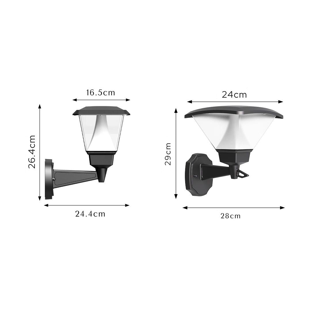 Norri Black Aluminum LED Outdoor Wall Sconce With Cone Shade