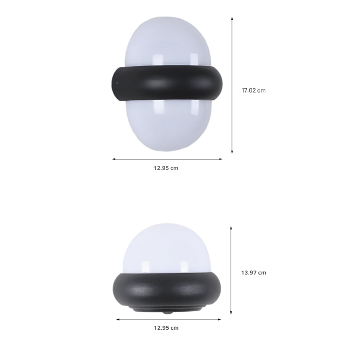 Applique murale extérieure LED en aluminium avec faisceaux haut-bas, design Sturt